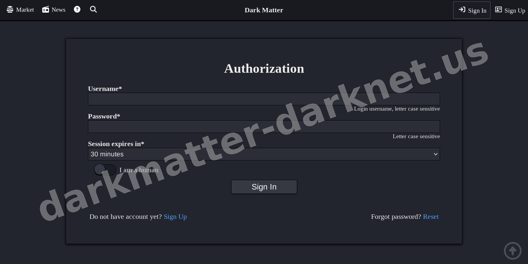 User Login Interface